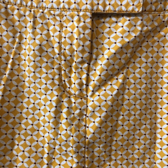 NWOT JCrew yellow print mini skirt - Picture 3 of 5